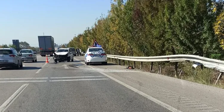 Karacabey’de trafik kazasında 1 kişi yaralandı