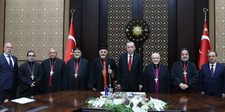 Cumhurbaşkanı Erdoğan, Süryani Katolik Patriği’ni kabul etti