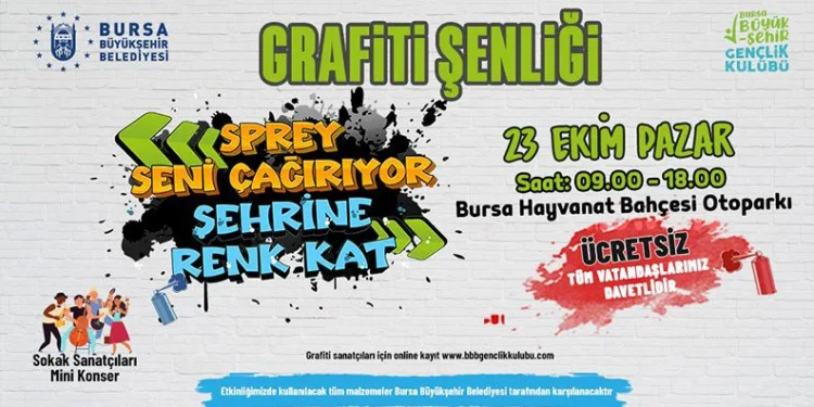 Bursa’da Grafiti Şenliği
