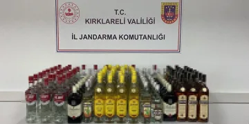 Kırklareli’nde yarım ton kaçak içki ele geçirildi: 6 gözaltı