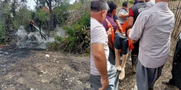 Yangın söndürürken kalp krizi geçirdi