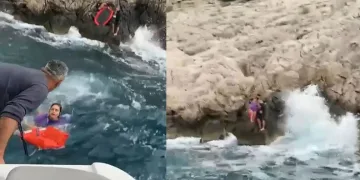 Antalya’da tekneleri alabora oldu, kayalıklarda mahsur kaldılar