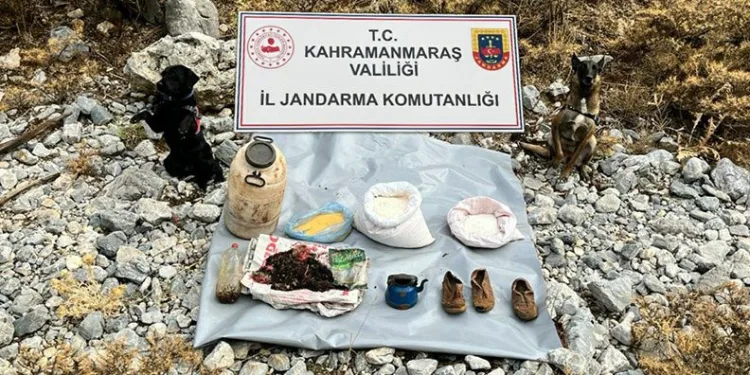 Kahramanmaraş’ta terör örgütüne ait depo bulundu