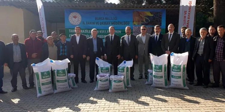 Bursa’da çiftçilere buğday tohumu dağıtıldı