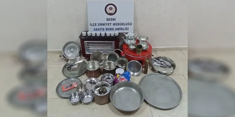 Bakır hırsızı suçüstü yakalandı