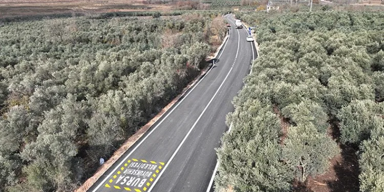 Gölyazı yolu sil baştan yenilendi
