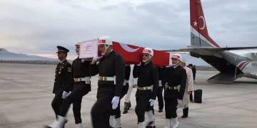 Afyonlu şehidin naaşı Denizli’ye ulaştı
