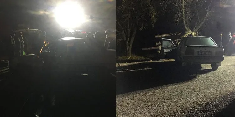 Yoğun sis kazayı beraberinde getirdi
