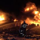 Bursa'da soğuk hava deposunda büyük yangın
