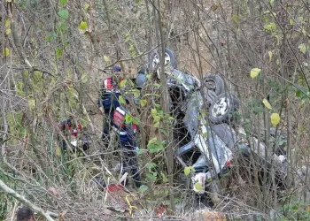 Bursa’da kontrolden çıkan otomobilde 1 ölü 1 yaralı
