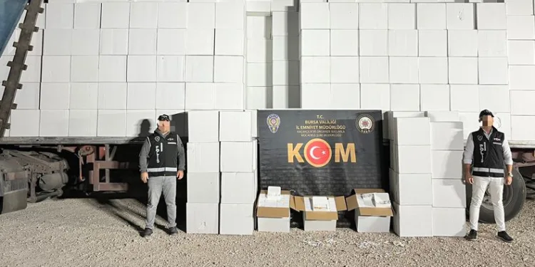 Bursa’da 15 milyon boş makaron ele geçirildi