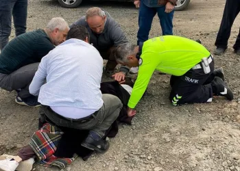 Polisin ilk yardımıyla hayata tutundu