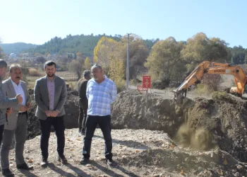 Harmancık’ta ekolojik köprü inşaatına başlandı