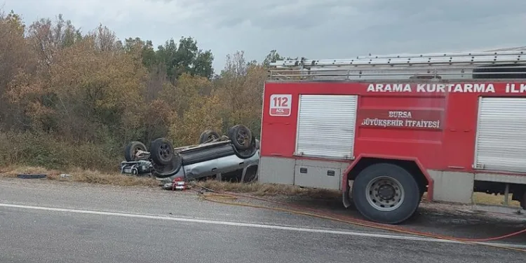 Bursa’da feci kaza: 1 ölü, 2 yaralı