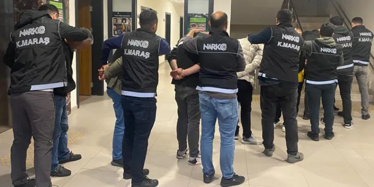 Kahramanmaraş’ta uyuşturucu operasyonunda 3 tutuklama
