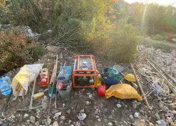 Bursa’da kaçak define kazısına suçüstü