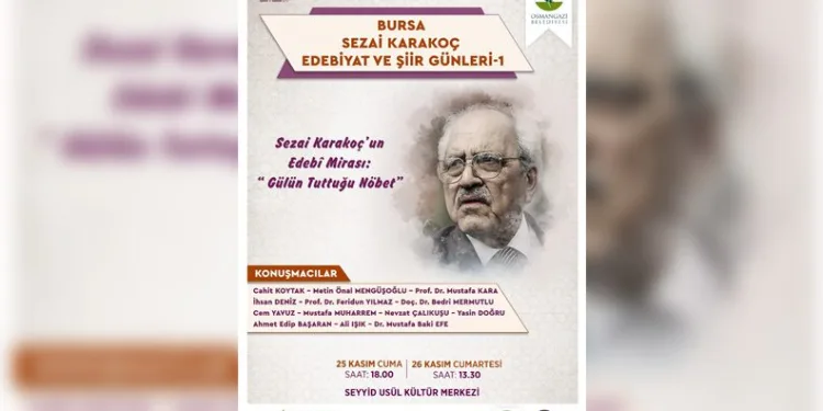 Sezai Karakoç adına edebiyat ve şiir günleri