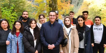 Mehmet Kanar Suuçtu Şelalesi’nde öğrencileri ağırladı