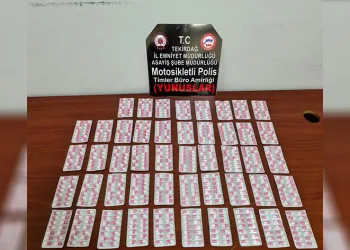 Tekirdağ’da 672 adet sentetik hap ele geçirildi