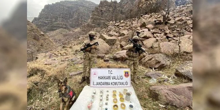 Hakkari’de 16 adet EYP ele geçirildi