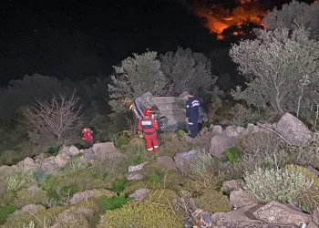 Muğla’da otomobil şarampole düştü