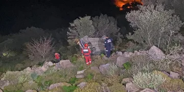Muğla’da otomobil şarampole düştü