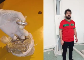 Midesinden 1,5 kilo uyşturucu çıktı