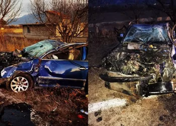 Isparta’da otomobil şarampole devridi