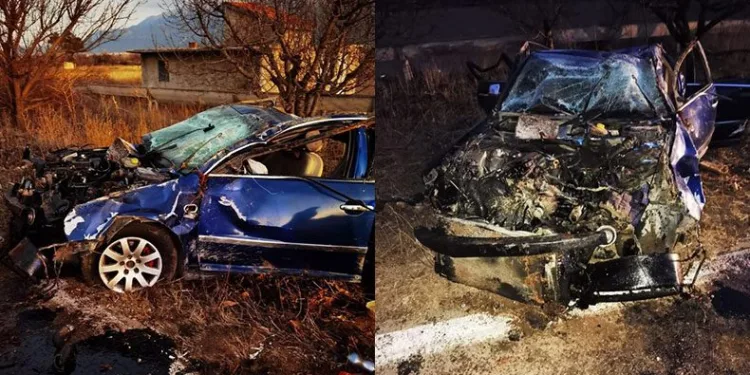 Isparta’da otomobil şarampole devridi