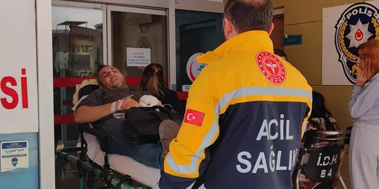 Bıçkıya ellerini kaptıran şahıs ağır yaralandı