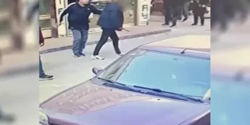 Balıkesir’de kaçan saldırganı bisiklet parçasıyla yakaladı