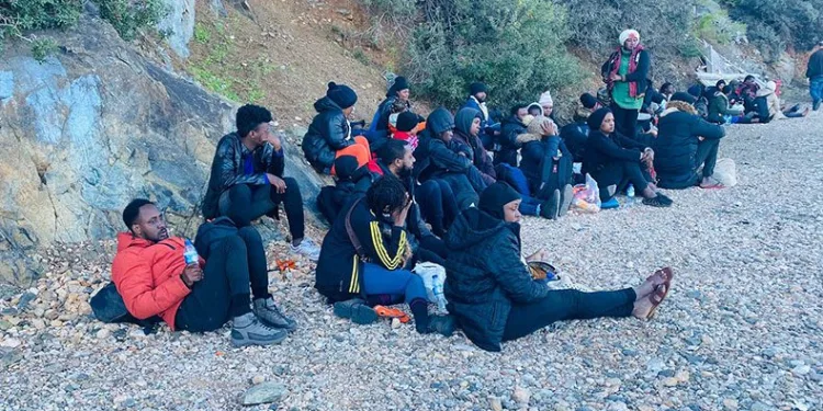 Fethiye’de 54 düzensiz göçmen yakalandı
