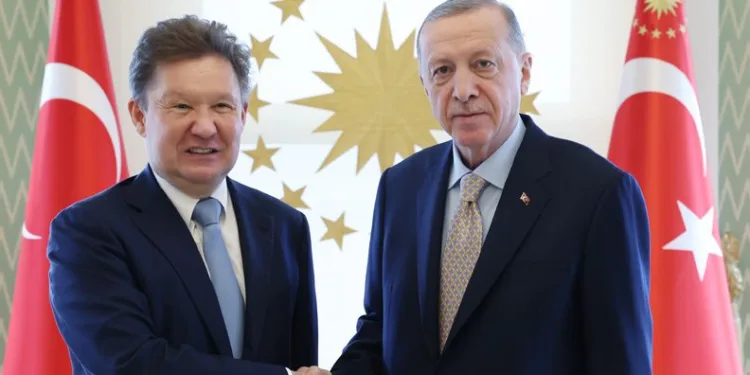Erdoğan, Gazprom Başkanı Miller’ı kabul etti