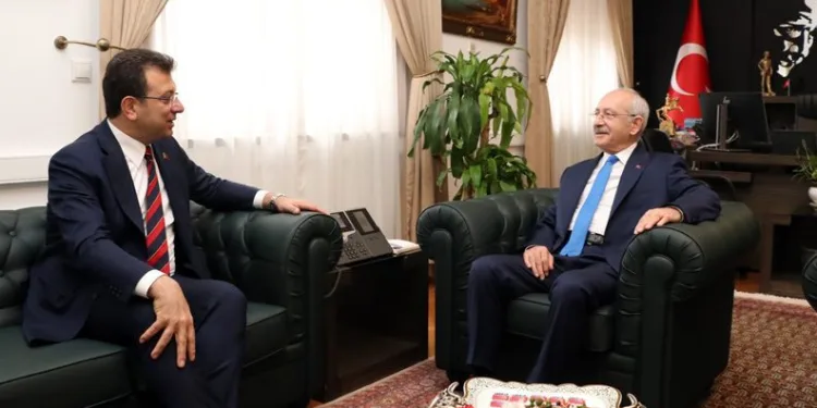 Kılıçdaroğlu, Ekrem İmamoğlu’nu kabul etti