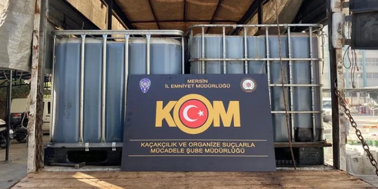 Mersin’de 14 bin litre kaçak akaryakıt ele geçirildi