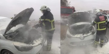 Kırıkkale’de otomobil yangını