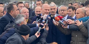 Bakan Soylu patlama bölgesinde