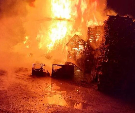 Bursa'da ambalaj fabrikasında yangın