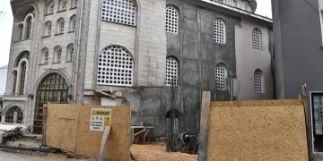 Elmasbahçeler Merkez Camii’ne yeni minare