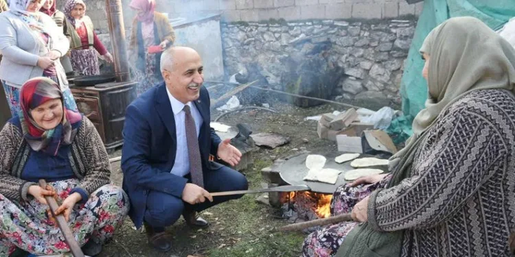Davut Aydın’a köylülerden muhteşem karşılama
