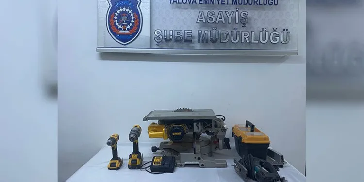 Yalova’da inşaat malzemesi hırsızı yakalandı