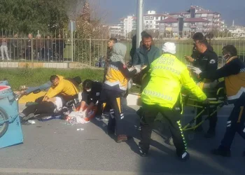 Aydın’da motosikletler çarpıştı