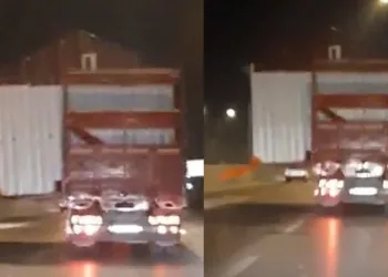 Konteyner evle tehlikeli yolculuk