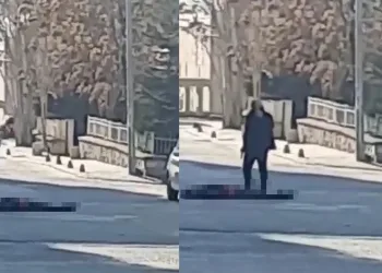 Dehşet anları kamerada