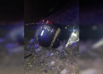 Kayseri’de otobüs devrildi