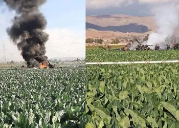 Cezayir’de askeri helikopter düştü