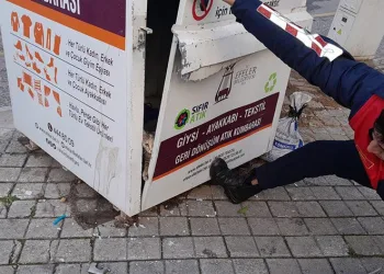 Mahsur kalan kediyi itfaiye kurtardı