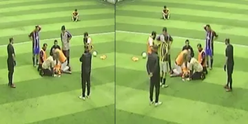 Maç sahasında kalp krizi geçirdi