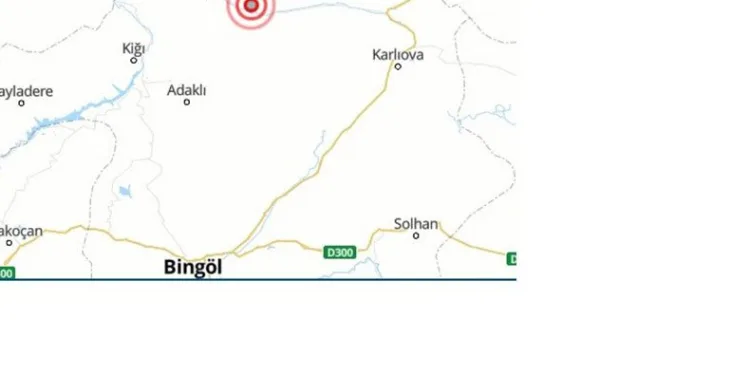 Bingöl’de 3.1 büyüklüğünde deprem