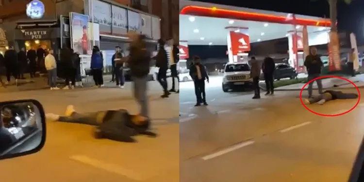 Bursa’da alkollü kişileri döverek yere serdiler